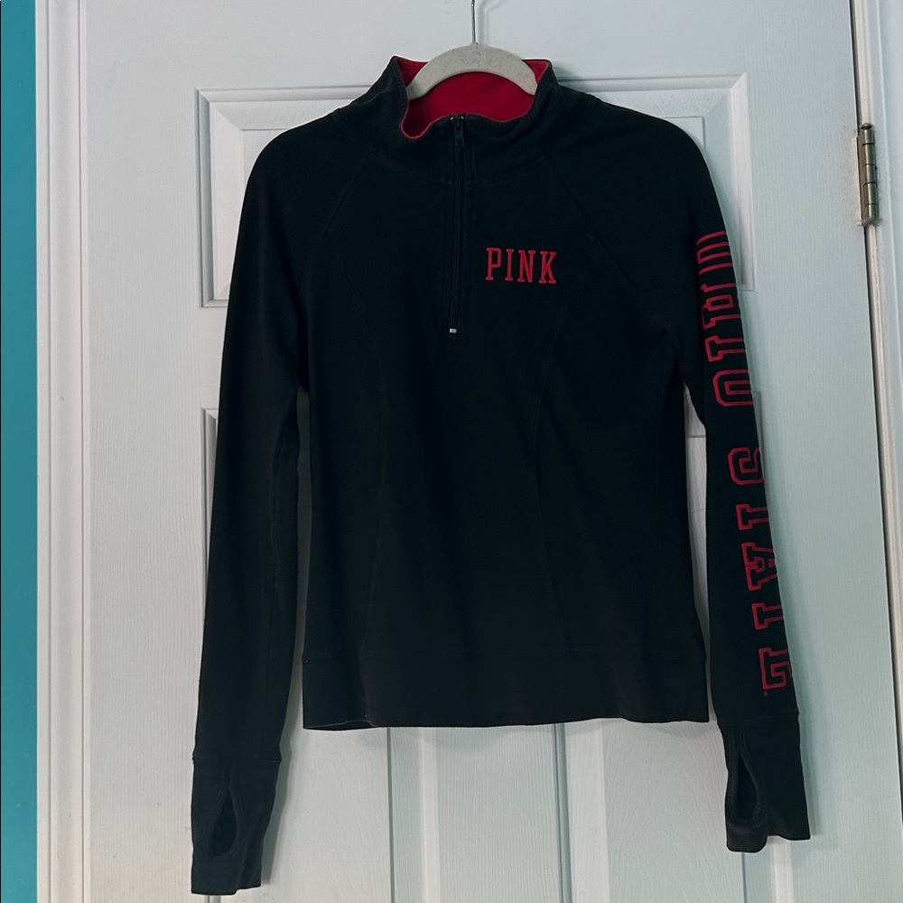 Women’s Victoria’s Secret Pink Ohio State Black Quarter Zip